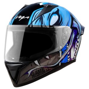 VEGA Bolt Game Changer Full Face Helmet Black Blue-L